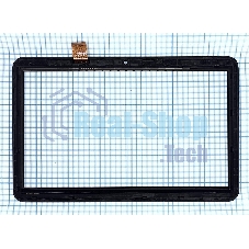 Сенсорное стекло (тачскрин) для Irbis TZ142. черное с рамкой