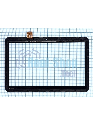 Сенсорное стекло (тачскрин) для Irbis TZ142. черное с рамкой