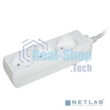 Удлинитель 3х1.5 м без заземл. 10А IP20 У3 2P ИЭК WYP10-06-03-01-N