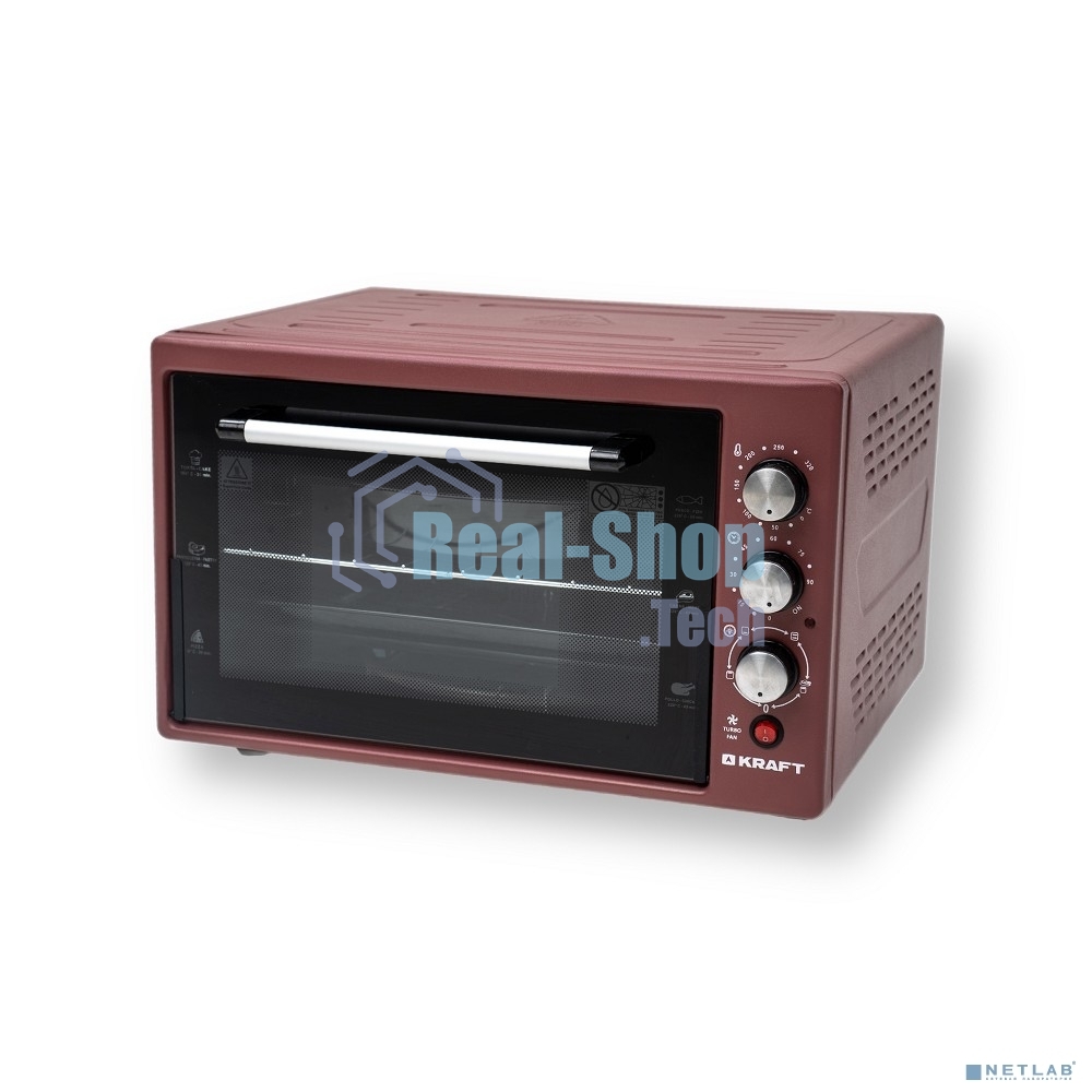 Мини-печь Kraft KF-MO 3800 R красный