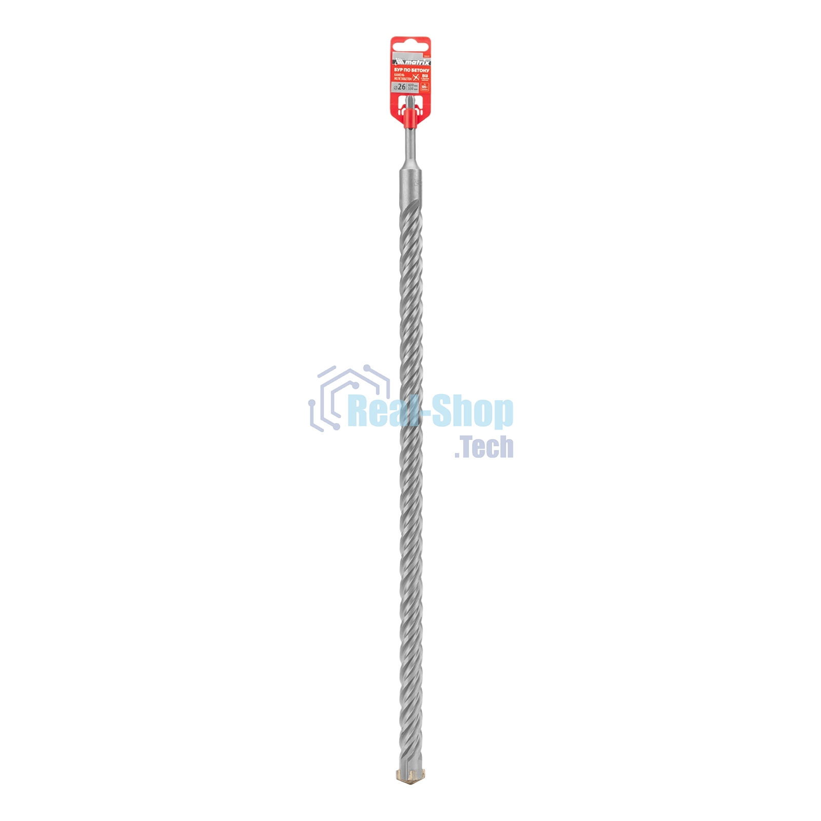 Бур по бетону Matrix, 26 x 600 мм, SDS PLUS c крестовой пластиной