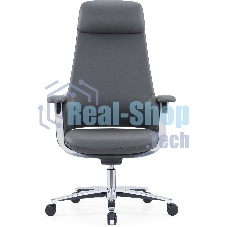 Кресло руководителя Cactus CS-LBK-KYOTO кожа, крестов. алюминий