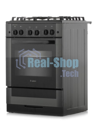 Плита газовая Gefest ПГ 6500-02 0115 черный, конфорок 4 шт, духовка 52 л, 60 см x 85 см x 60 см