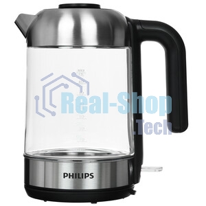 Чайник электрический Philips HD9339/80 1.7 л, 2200 Вт, прозрачный (корпус: стекло)