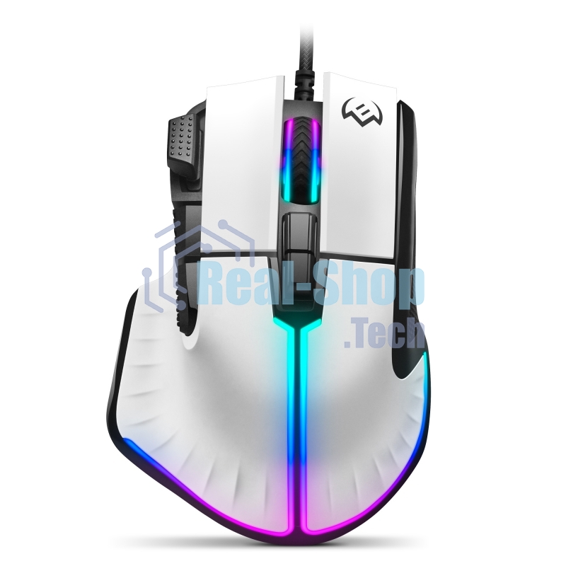 Мышь проводная SVEN RX-G990 белый, 12400 dpi, USB, кнопки - 9