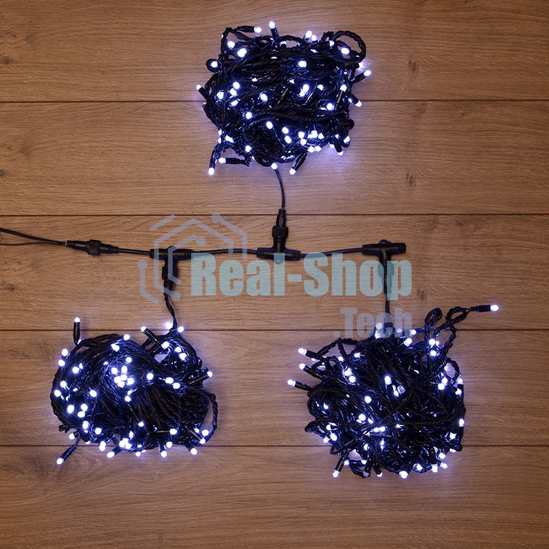 Гирлянда Neon-night LED ClipLight 24V, 3 нити по 20 м, свечение с динамикой, цвет диодов белый