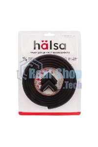 Набор: тонкая мягкая универсальная лента для крепления на острые края (NBR,14x4x2000 мм) + 4 мягкие насадки-протектора 