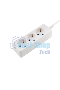 Удлинитель PROconnect 3 гнезда, 5 м, 3х0.75 мм², с/з, белый