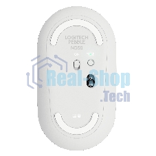 Мышь беспроводная Logitech Pebble M350 белый, 1000 dpi, радиоканал, Bluetooth, USB, кнопки - 3