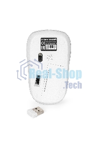 Мышь беспроводная ExeGate Professional Standard SR-9055W белый, 1200 dpi, радиоканал, USB, кнопки - 3