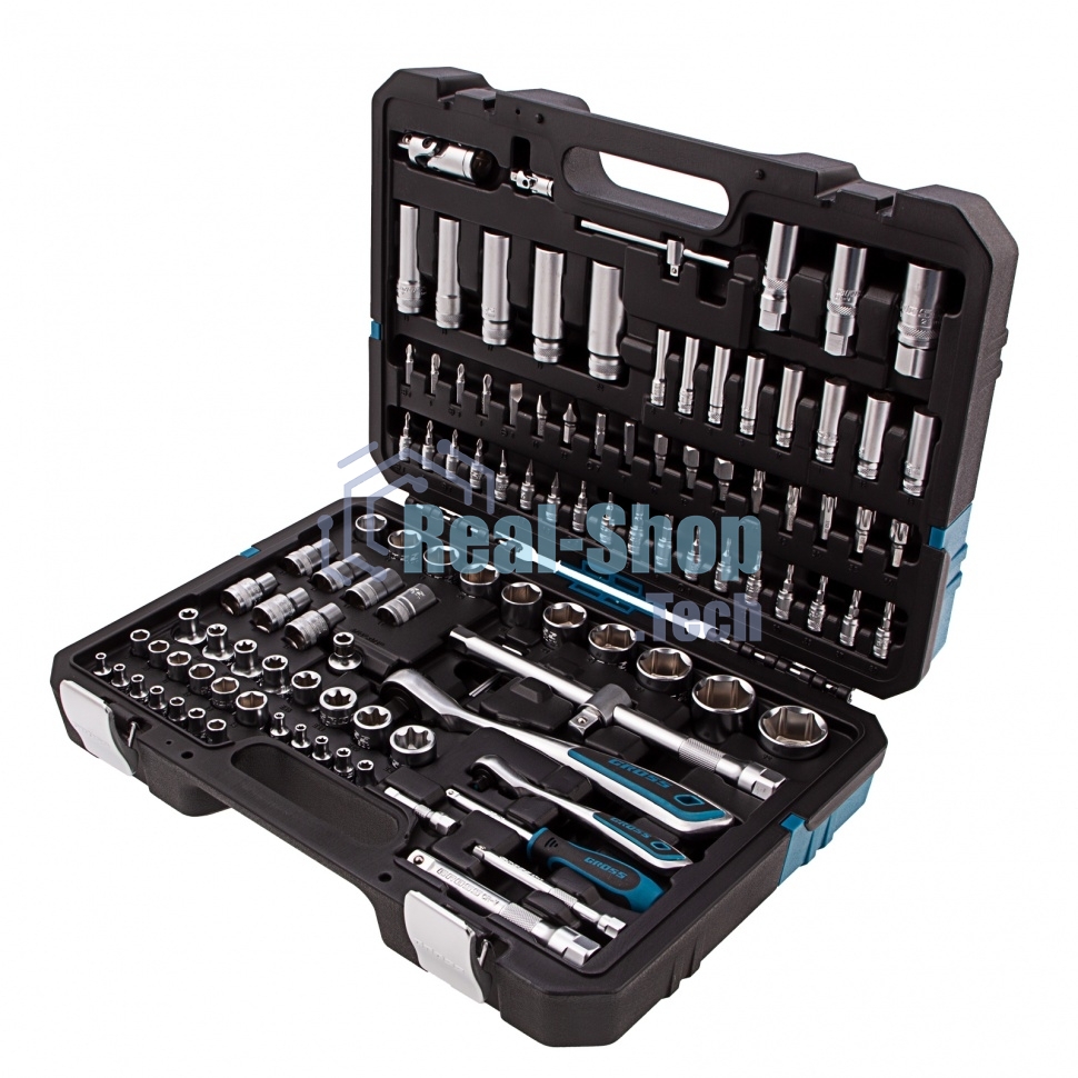 Набор инструментов Gross 109 предметов, 120 зубьев, CrV 1/4, 1/2