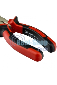 Длинногубцы Matrix NICKEL, 180 мм, изогнутые никелированные, двухкомпонентные рукоятки