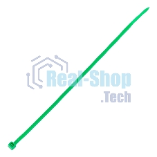 Хомуты Сибртех 200 х 3,6 мм, пластиковые, зеленые, 100 шт.