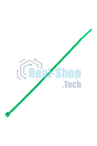 Хомуты Сибртех 200 х 3,6 мм, пластиковые, зеленые, 100 шт.