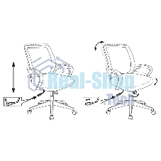 Кресло компьютерное Бюрократ CH-695N/BL/TW-11 спинка сетка синий TW-05, сиденье черный TW-11