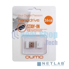 Флешка USB QUMO 16Gb, NANO QM16GUD-NANO-W белый