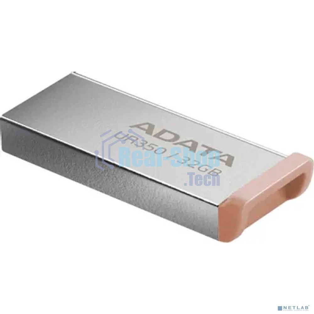 Флешка USB ADATA UR350 (UR350-32G-RSR/BG), 32G, USB 3.2, R/W 100/15, серебристый/коричневый