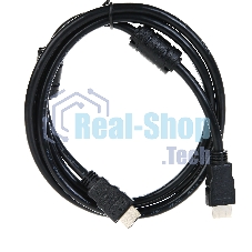 Кабель Telecom HDMI-19M --- HDMI-19M ver 2.0+3D/Ethernet,2 фильтра 2m TCG200F-2M