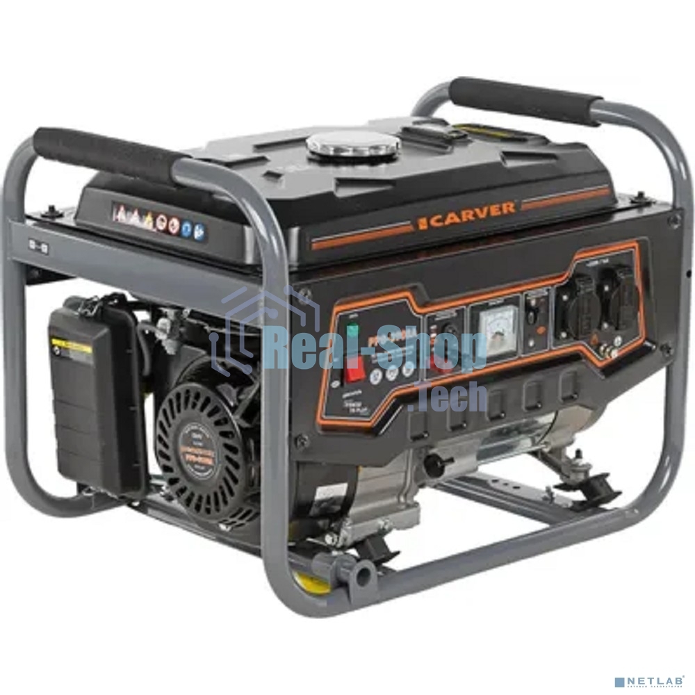 Электрогенератор бензиновый Carver PPG-3900A, 3.2 кВт, 67 дБ, 42 кг