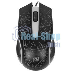 Мышь проводная Oklick 395M SHADOW черный, 1500 dpi, USB, кнопки - 3