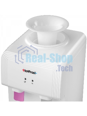 Кулер для воды Hotfrost D70F, верхняя загрузка, нагрев 90 °С, без охлаждения, белый