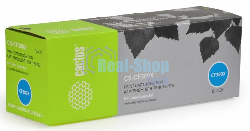 Картридж лазерный Cactus CS-CF380X черный (4400 стр.) для HP LaserJet Pro M476dn/M476nw/M476dw
