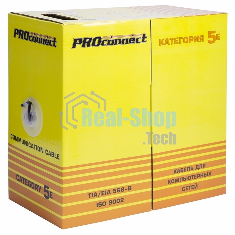 Кабель витая пара PROconnect UTP 4PR 24AWG, cat.5e наружный (OUTDOOR) (бухта 305 м)