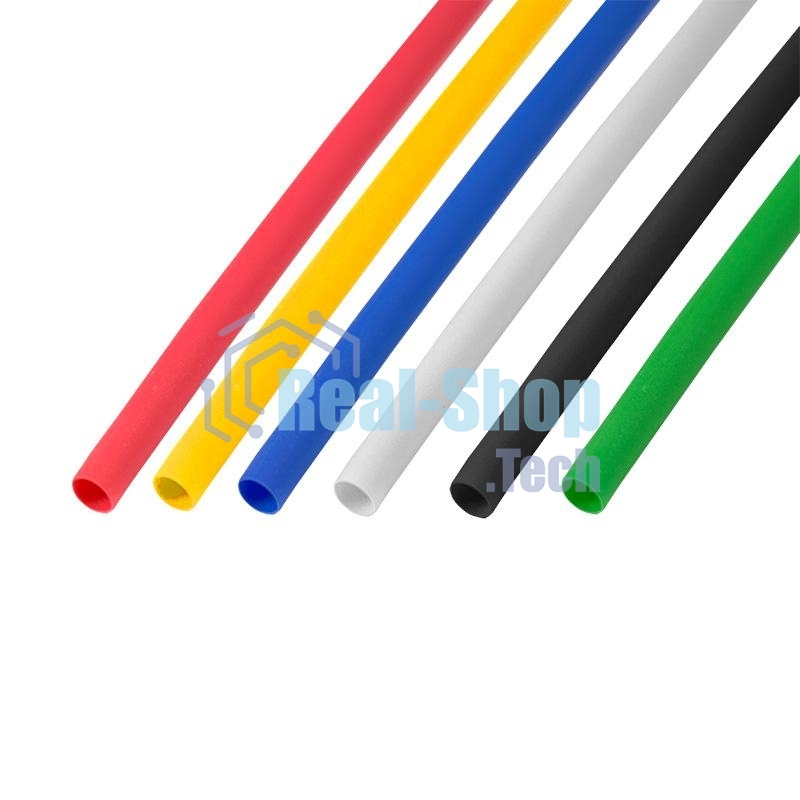 Термоусаживаемые трубки Rexant 3,0/1,5 мм, набор пять цветов, упаковка 50 шт. по 1 м