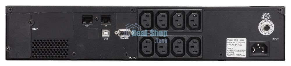 Источник бесперебойного питания Powercom Smart King Pro+ SPR-2000 LCD 1600Вт 2000ВА черный
