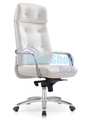 Кресло Бюрократ DAO/WHITE белый, кожа