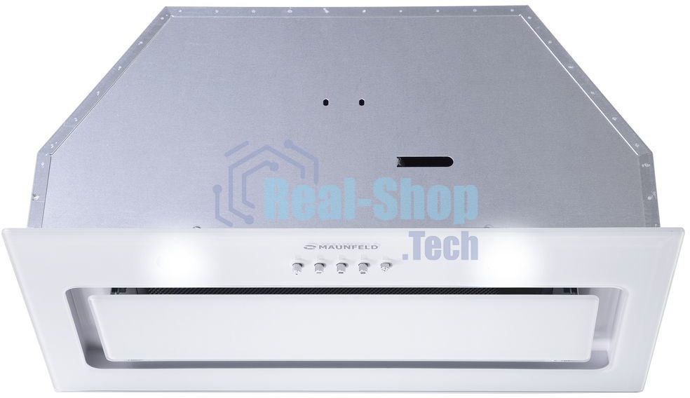 Вытяжка встраиваемая Maunfeld TRAPEZE 601GG белый, 60 см, 1150 куб. м/ч, 54 дБ