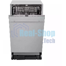 Встраиваемая посудомоечная машина DeLonghi DDW 06S Basilia, серебристый, 44.8 см, 9 компл., 49 дБ, класс A++