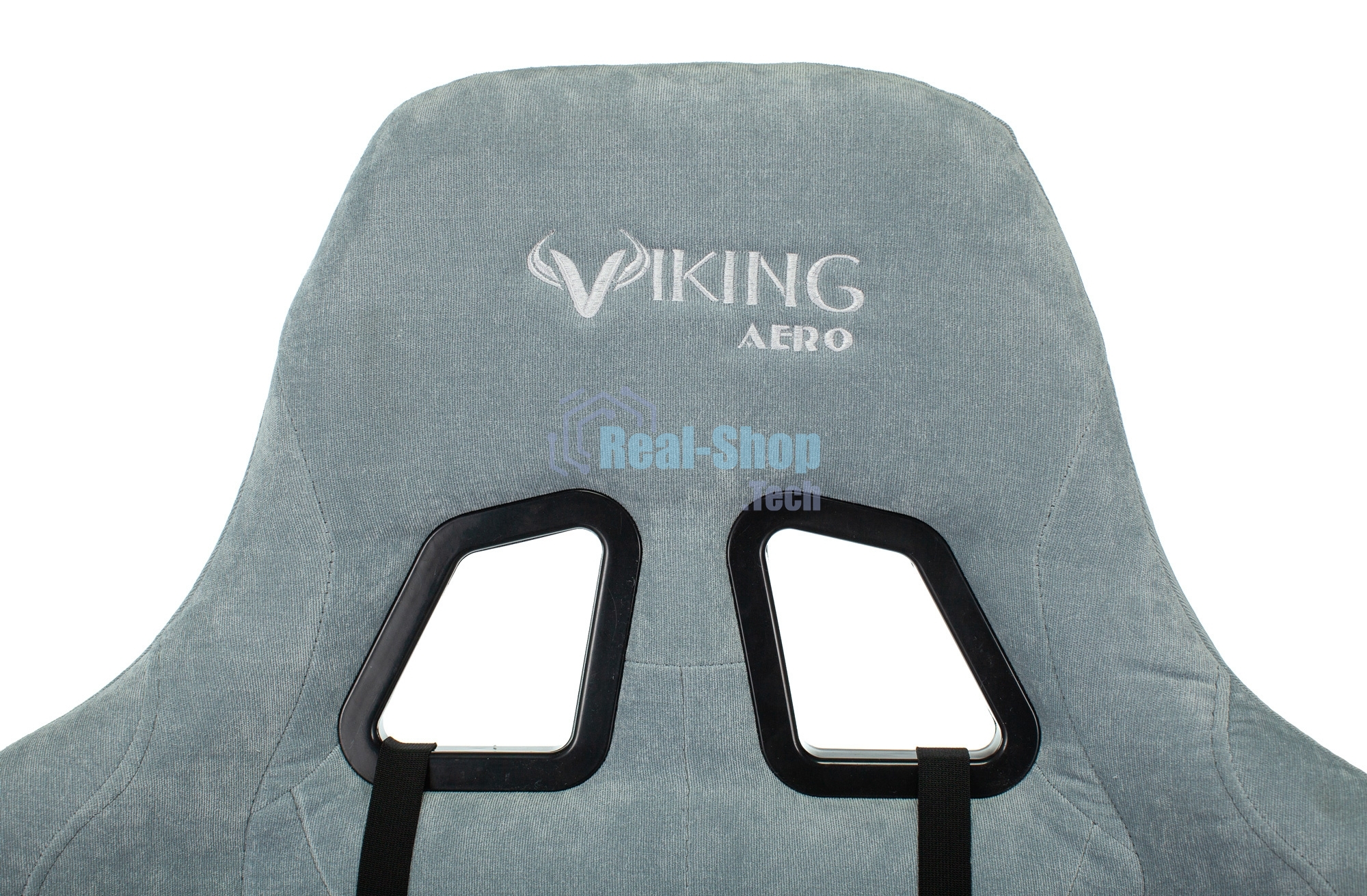 Кресло игровое Бюрократ VIKING KNIGHT LT28 FABRIC серо-голубой крестовина металл/пластик