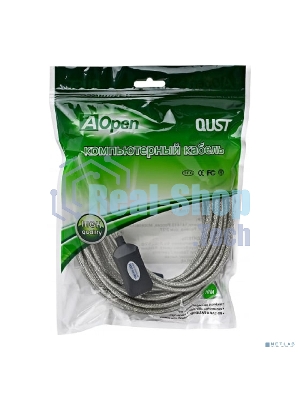 Кабель AM/AF USB2.0 10м AOpen удлинитель активный(с усилителем) USB2.0-repeater, ACU823-10M