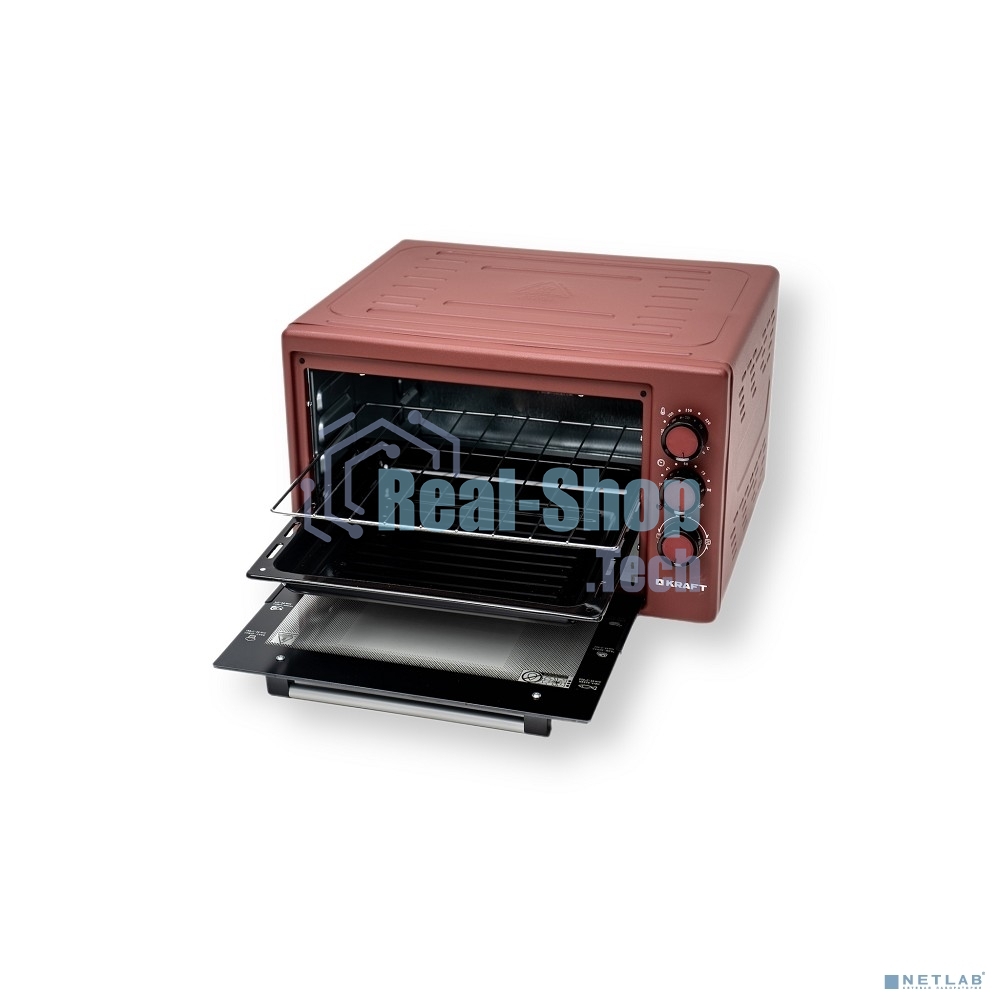 Мини-печь Kraft KF-MO 3800 R красный