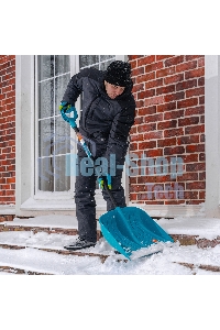 Лопата для уборки снега, полипропилен, 450х450х1355 мм, алюминиевый черенок, LUXE Palisad