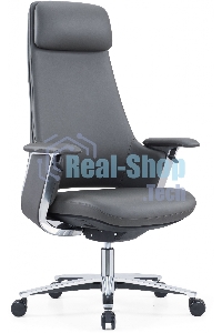 Кресло руководителя Cactus CS-LBK-KYOTO кожа, крестов. алюминий