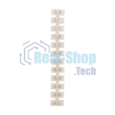 Клеммная колодка винтовая Rexant KВ-6 (2,5-6 мм²), ток 6 A, полиэтилен белый (ЗВИ), индивидуальная упаковка, 1 шт.