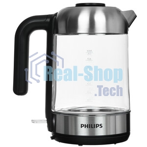 Чайник электрический Philips HD9339/80 1.7 л, 2200 Вт, прозрачный (корпус: стекло)