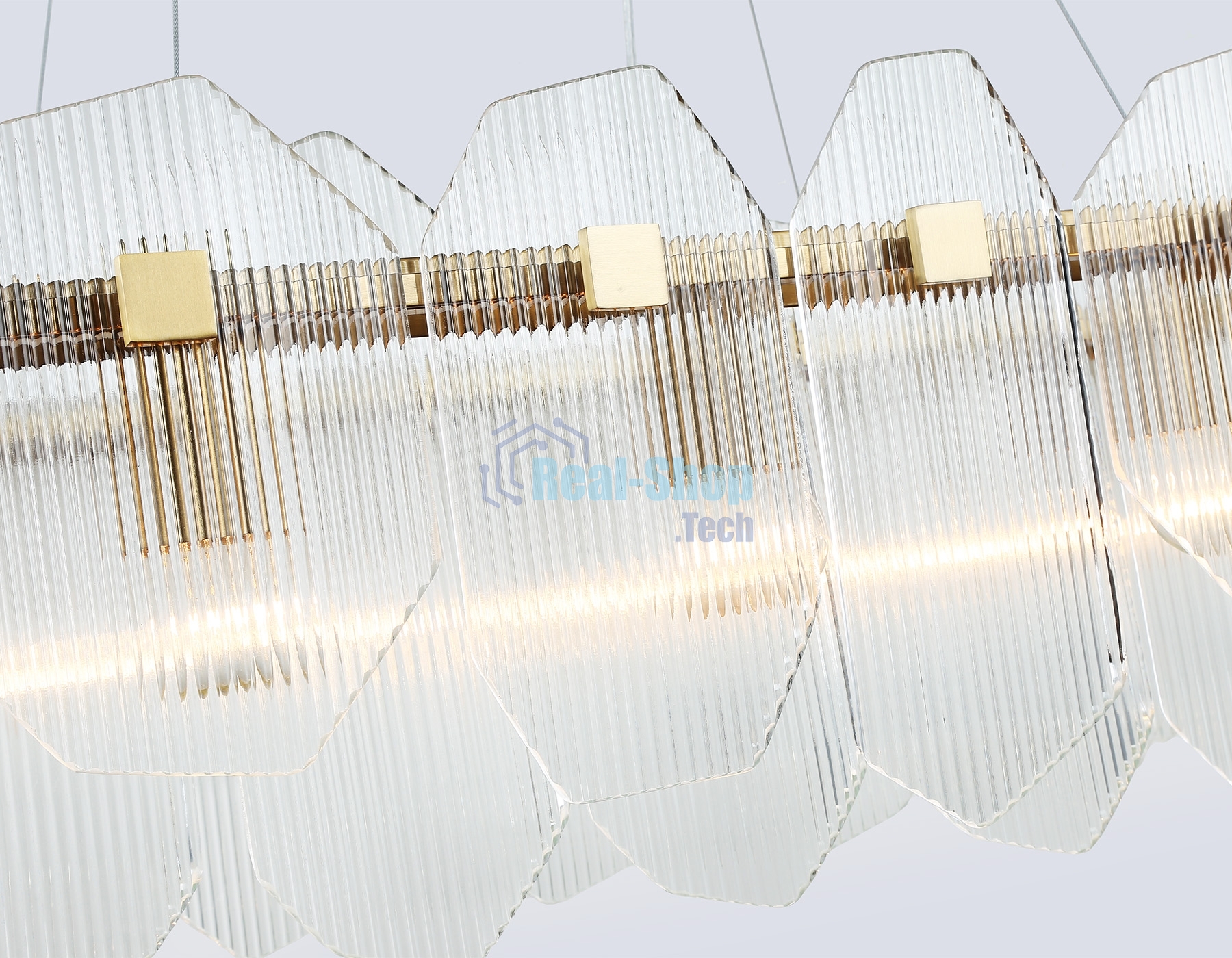 Светильник Ambrella light LH31255/12 BS/CL латунь/прозрачный E14*12 max 40W 1000*340*270