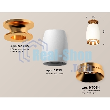 Светильник Ambrella Light XS1122044 SWH/PYG белый песок/золото желтое полированное MR16 GU5.3 (N6905, C1122, N7034)