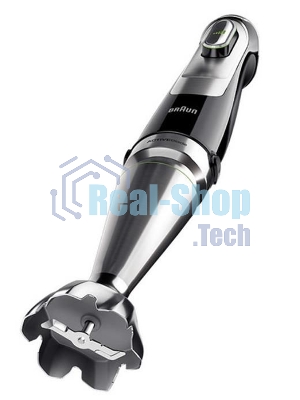Блендер погружной Braun MQ9135XI черный, 1200 Вт, плавная регулировка, турбо