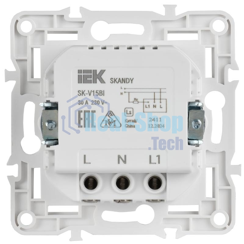 SKANDY Выключатель карточный 30А SK-V15Gr серый  | SK-V11-0-10-K03 | IEK