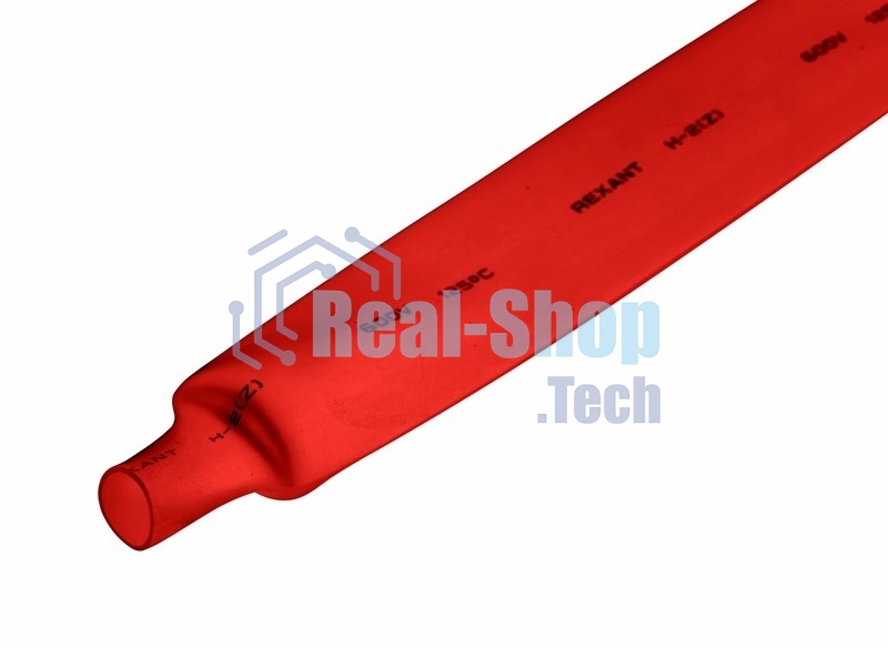 Трубка термоусадочная Rexant 20.0/10.0 1м красный