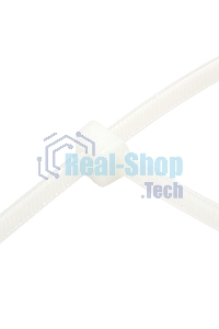 Хомут-стяжка кабельная нейлоновая Rexant 350 x4,8 мм, белая, упаковка 100 шт.