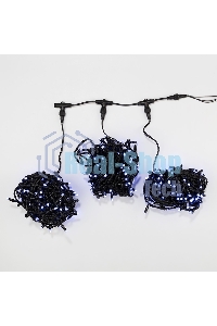 Гирлянда Neon-night LED ClipLight 24V, 3 нити по 20 м, свечение с динамикой, цвет диодов белый