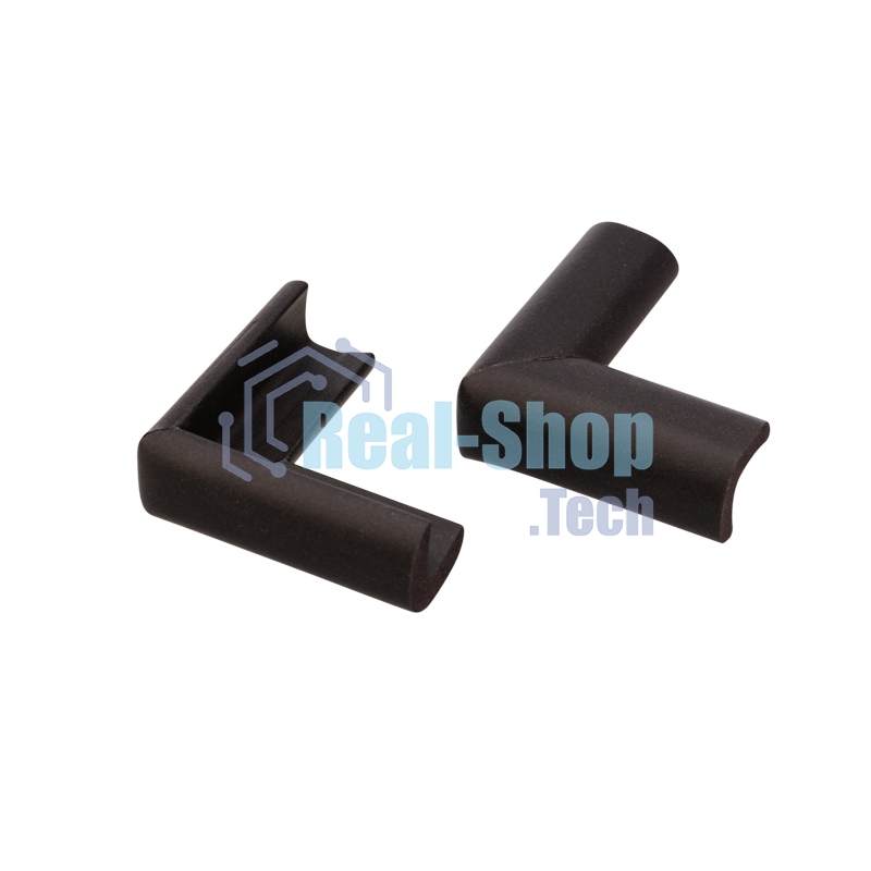 Набор: тонкая мягкая универсальная лента для крепления на острые края (NBR,14x4x2000 мм) + 4 мягкие насадки-протектора 