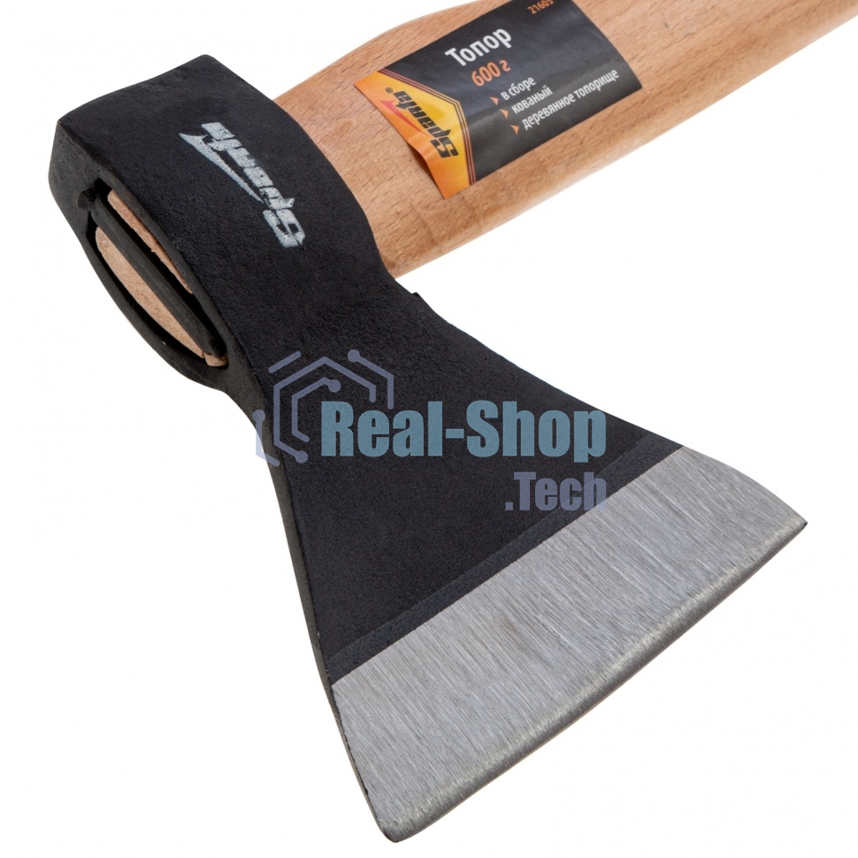 Топор Sparta 600 г в сборе кованый деревянное топорище