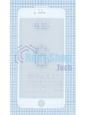 Защитное стекло 4D для Apple iPhone 6/6S Plus белый