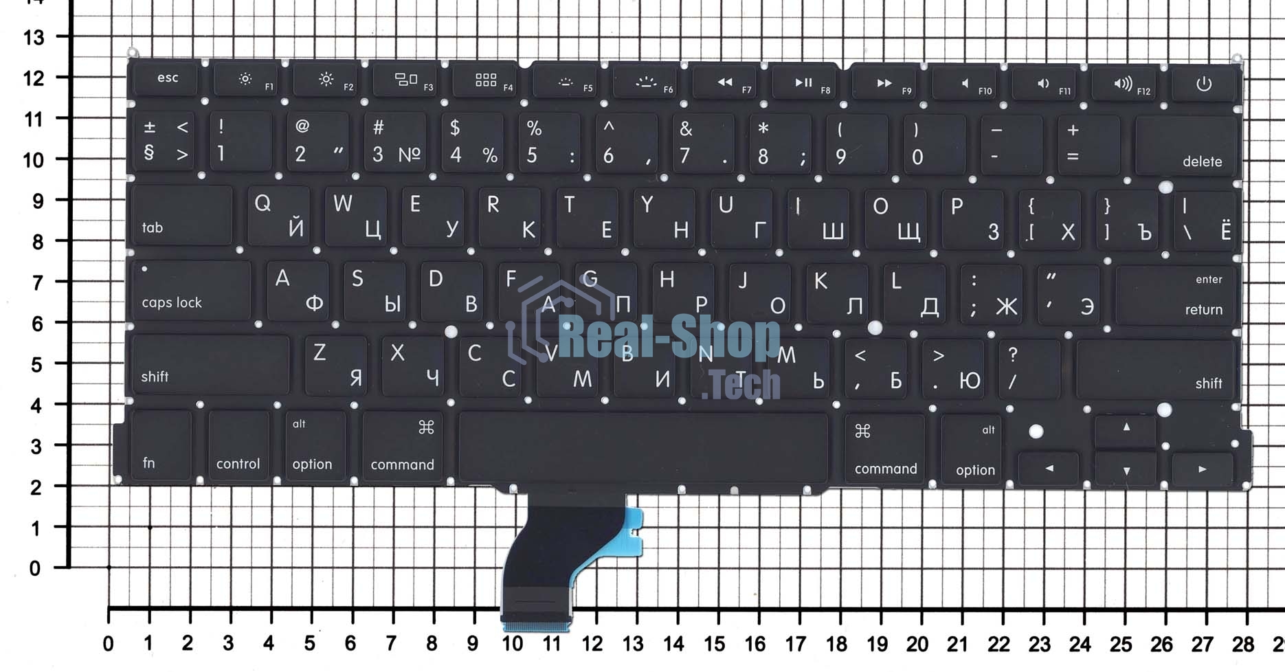 Клавиатура для ноутбука MacBook Pro 13